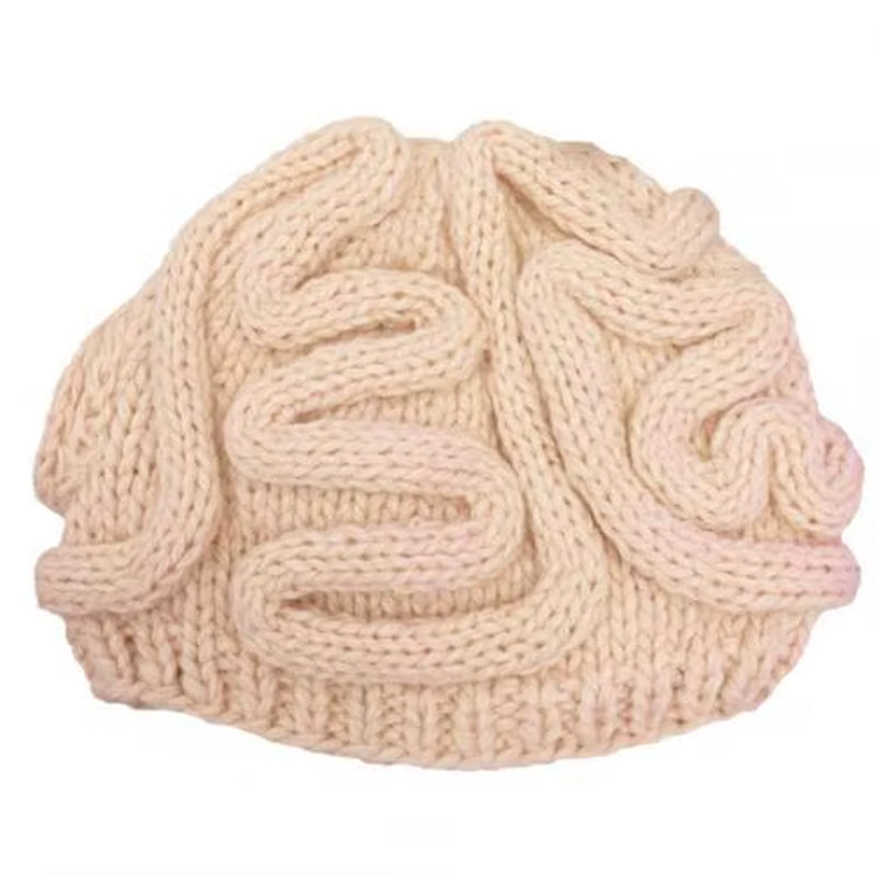 HOT Sales！！！Spoof Horror Brain Knitted Hat Funny Warm Cap Party Headwear Photography Props